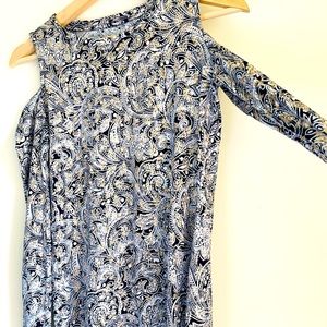 Michael Michael Kors Women's Paisley Print Cold-Shoulder Top-Only worn few times